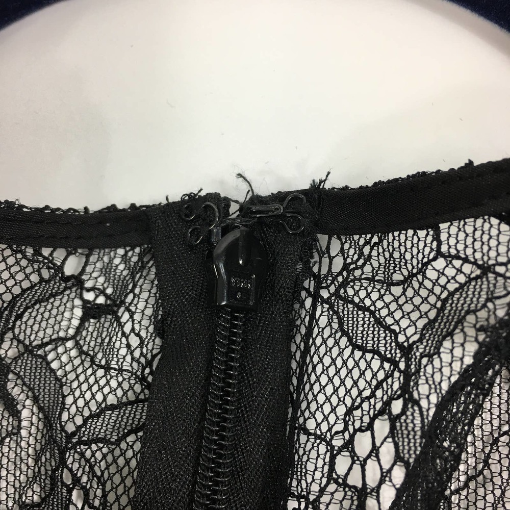 NWT Aidan by Aidan Mattox Lace Blue and Black Dress size 0 - Picture 6 of 10